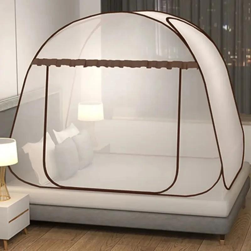 

New Modern Simple Single door Full Bottom Mosquito Net Summer Breathable Dome Mosquito Net Large Space Home Mosquito Net 1.0m 190x90x110cm