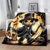 1pc Halloween Demon Blanket Soft Warms for Home Decor Gift, Living Room, Travel, Camping, Car Blankets