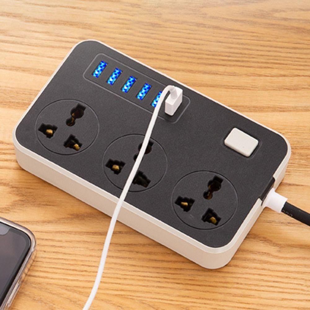 

UK EU US Outlet Power Strip 2m Extension Cord Electrical Socket Multi-function