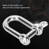 10 Pack Flat Head Bow Shackle Portable D Ring Lock Durable U Shape Connector  Hiking