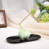 'Ma Shang You Qian' Ceramic Horse Incense Burner - Cute Year of the Horse Ornament and Indoor Incense Holder Gift