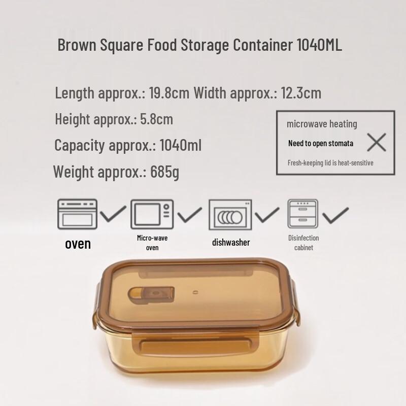 

ZISIZ Glass Food Storage Container