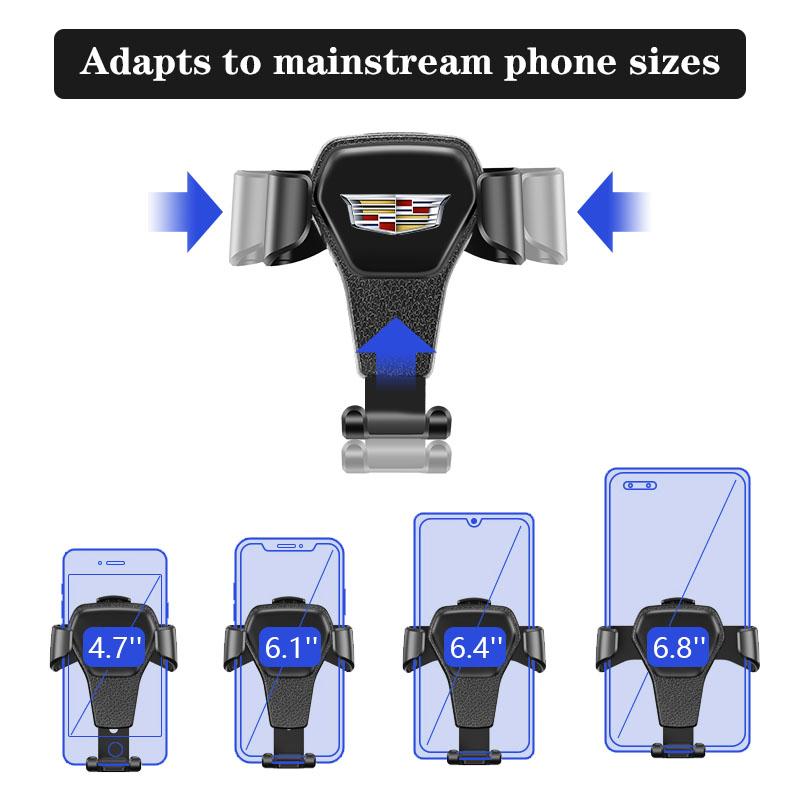 Gravitační držák telefonu do interiéru auta do mřížky ventilace GPS stojánek příslušenství pro Cadillac Escalade BLS STS GT4 XTS ELR XT4 CTS SRX ATS XT5