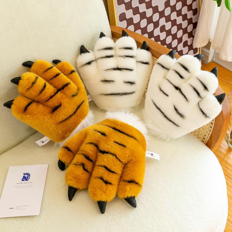 Cute Simulation Tiger Paw Tail Headband Stage Performance Props Creative Children's Birthday Gift