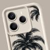 Für Xiaomi 14T Pro 13T Poco X7 F6 Pro X6 Redmi Note 14 15 13 Pro 12 11 Handyhülle Kokospalmen-Druck Anti-Fall Weiches TPU Stoßfest Mattes Stoßstangen-Cover