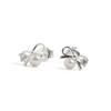 HAS [Silver925] HTY036 mini pearl ribbon earrings