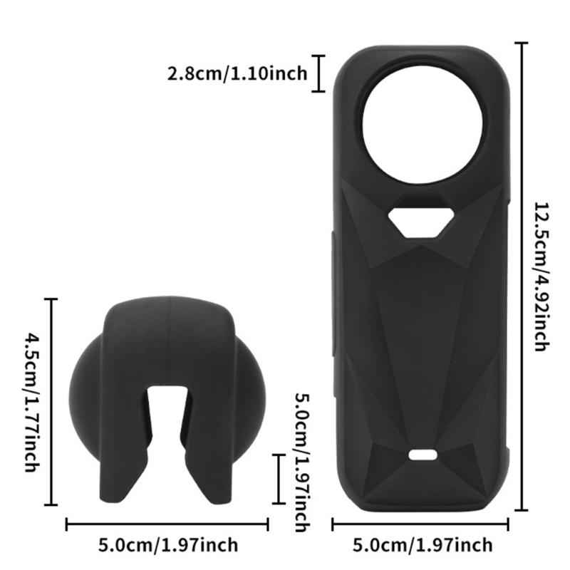 Shockproof Action Camera Protector With Precise Cutout Waterproof Fingerprint Resistant Silicone Sleeve
