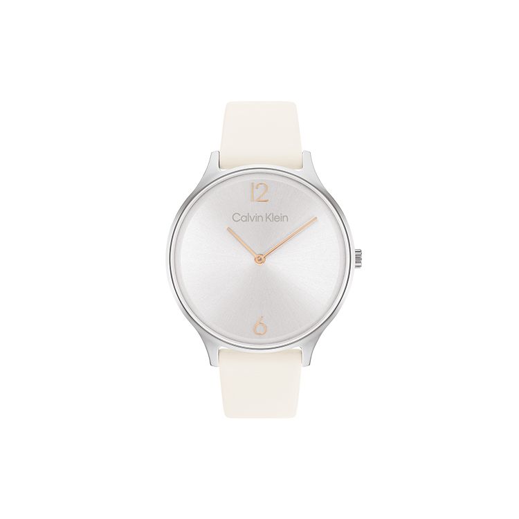 

Calvin Klein Quartz Watch Leather Strap 38Mm White Dial Minimalist Classic 30M Water Resistant Women watches 25200010 Regular Watch Box,White Dial 25200010