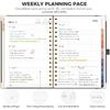 RETTACY 2026 Planner, Weekly and Monthly, Medium Size (5.7" x 8.3"), Jan - Dec 2026, Agenda, Calendar, 12 Month Tabs, Hardcover, 100 GSM Thick Paper,