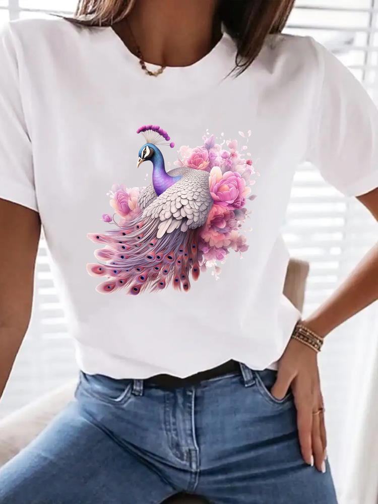 (Asian Size) trend style cute Women Tee Top Fashion Clothing T Shirt Woman Print Female Short Sleeve Graphic T-shirts