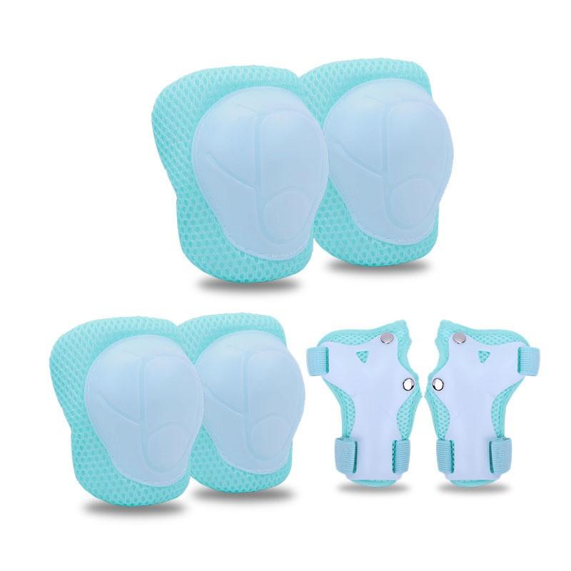 Kids Inline Skating Safety Gear Set Wrist Knee Elbow Pads Helmet Rollerblading Scooter Skateboard Bike