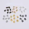 200pcs 1.5 2.4 3.2mm Gold Copper Calottes Crimps Beads Fit Ball Chain Clasp Connectors For DIY Jewelry Making Supplies
