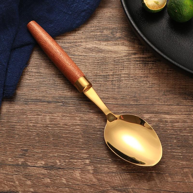 Jaswehome 1/4Pcs Western Cutlery Set Stainless Steel Dinnerware Knife Fork And Spoon Upscale Tableware Set