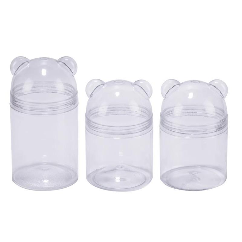 JMY Wide Mouth Plastic Jar 32oz, Leakproof Airtight Food Storage Containers for Kitchen Organization, Pantry Storage, BPA Free