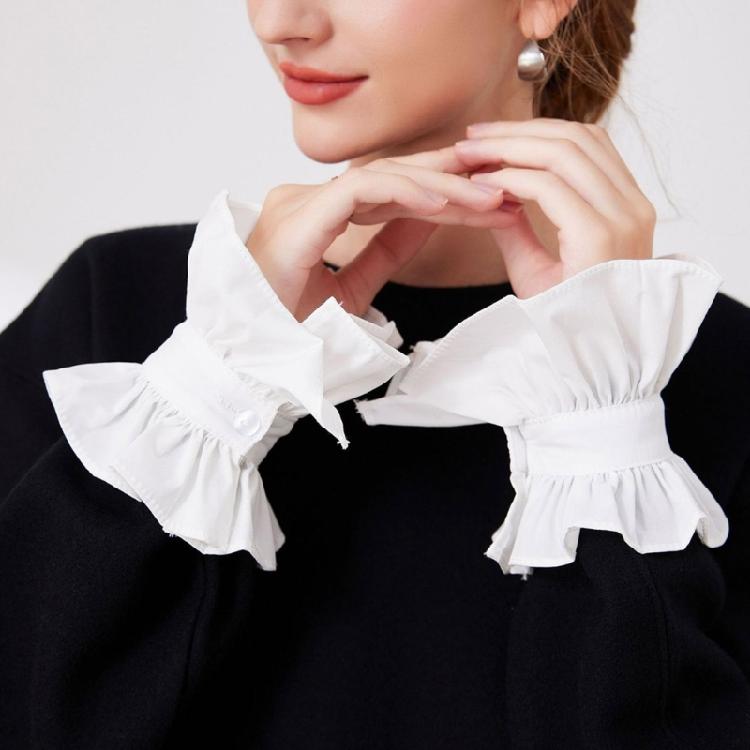 Versatile Ruffled Collar Wristband For Cosplay, Stage Performances, And Costume Parties Halloween Photo Props