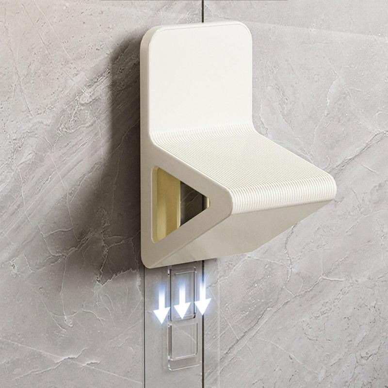 Sgabello Gradino Impermeabile per Doccia con Base Antiscivolo Materiali Robusti in ABS per la Sicurezza del Bagno
