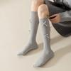 Micro-pressure Calf Socks, Bow Long Stockings, Cotton Boneless Socks, Women's Knee-high Socks