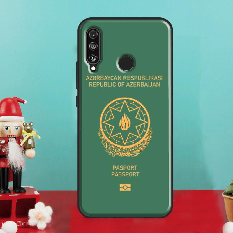 Azerbaijan Flag Coat of Arms For Huawei Nova 10 9 SE 12i 12s 11i 8i Y90 Y60 Y70 Y72 Y73 Y61 Y91 P30 P40 Lite P60 Pro Case