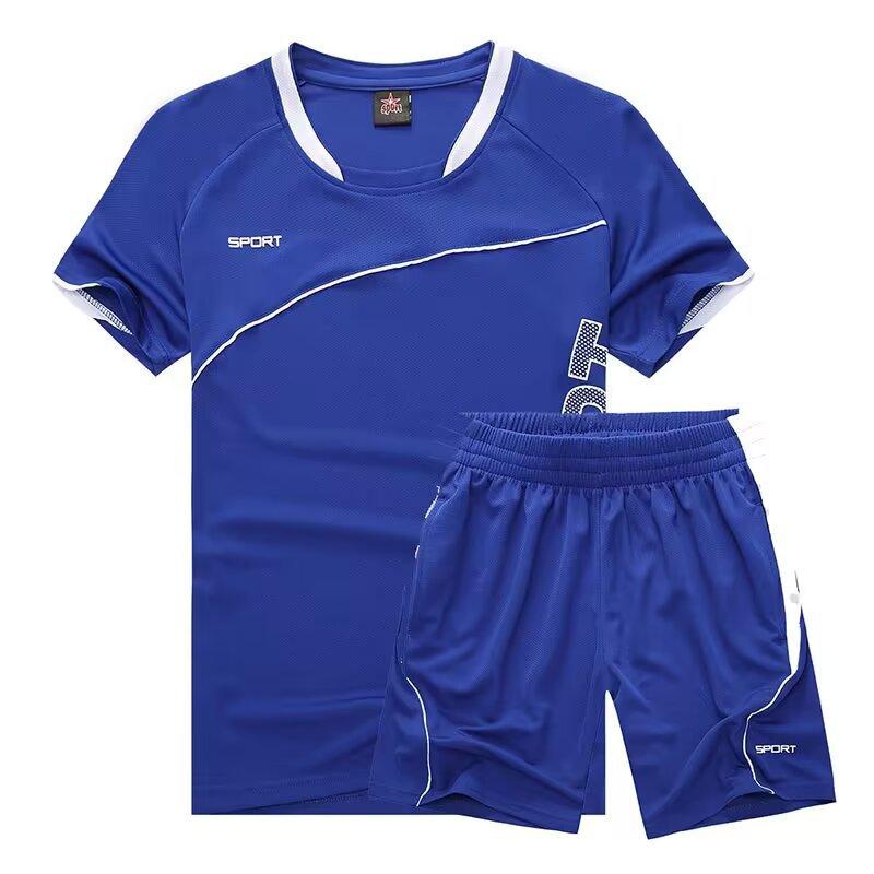 1701 Short Sleeve Suit Running Suit Men'S And Women'S Sportswear Training Suit Mountain Climbing Casual Side Pocket M-5Xl