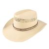 Stiff Five-Point Papyrus Knight Hat Western Panama Cowboy Hat Spring Summer Men'S Sun Hat