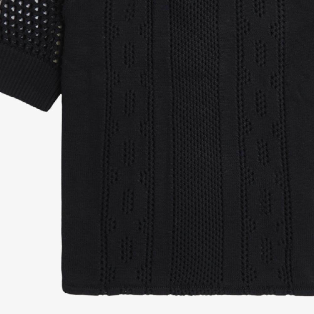 Fred Perry [womens] Open Knit Button Through Shirt  102  Afpf2417115 102