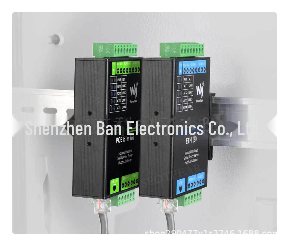 Industrial-Grade 4-Port RS485 To RJ45 Ethernet Converter