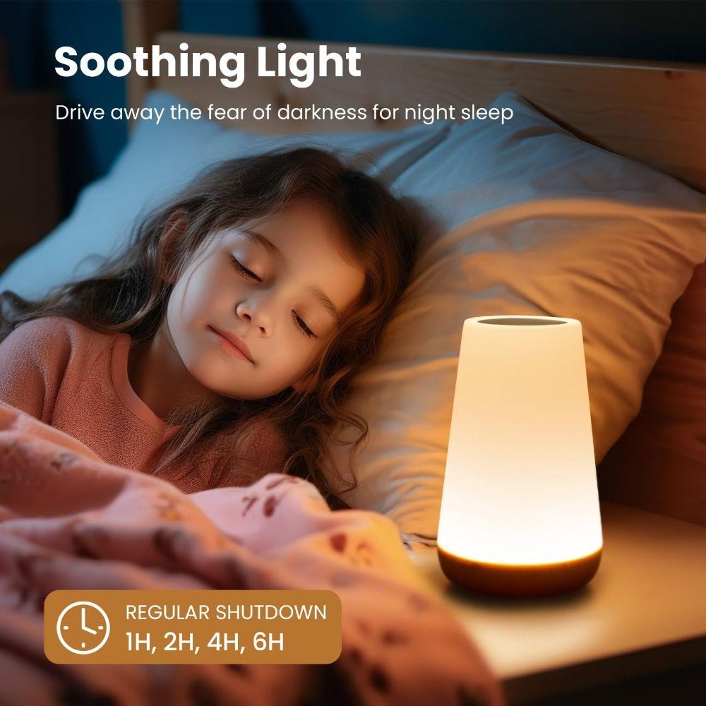 13 RGB Colors Night Light 5 Brightness Levels RGB Color Lamp Dimmable Touch Lamp Baby Nursery