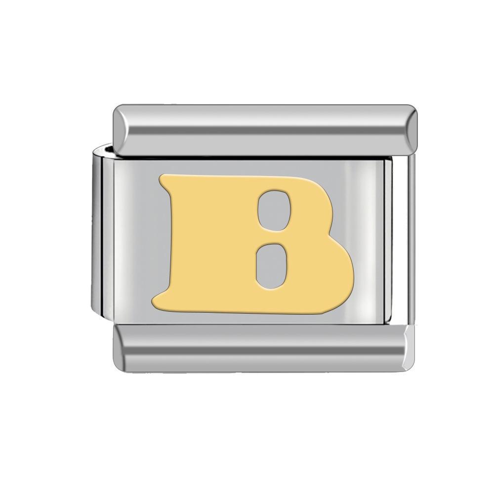 

9 мм съемный итальянский браслет с подвесками для самостоятельного сращивания, нержавеющая сталь, женский дизайн 2300233