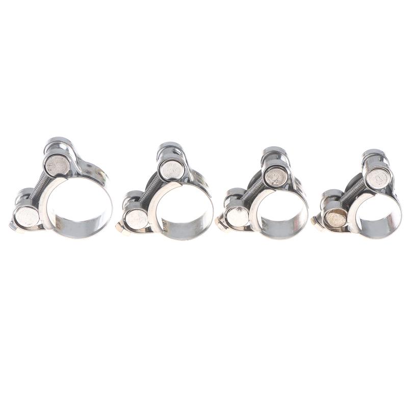 2Pcs Stainless Steel Strengthens European Style Hose Clamp Exhaust Circular Air Water Pipe Clip Sealing Welding Repair Tool