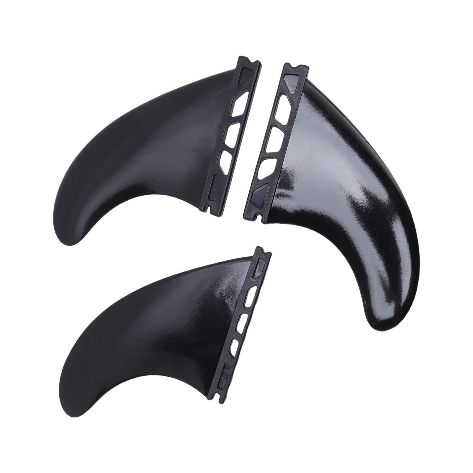 

Surfboard Fins Set of 3 Sturdy PVC for Longboard Shortboard Stand Up Paddle Board