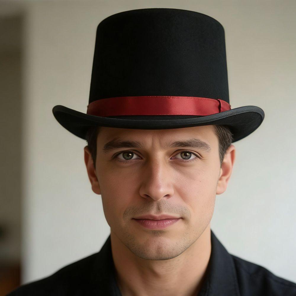 Stage Performance Cosplay Felt Cap Masquerade Gentleman's Hat Retro Party Hat  Party