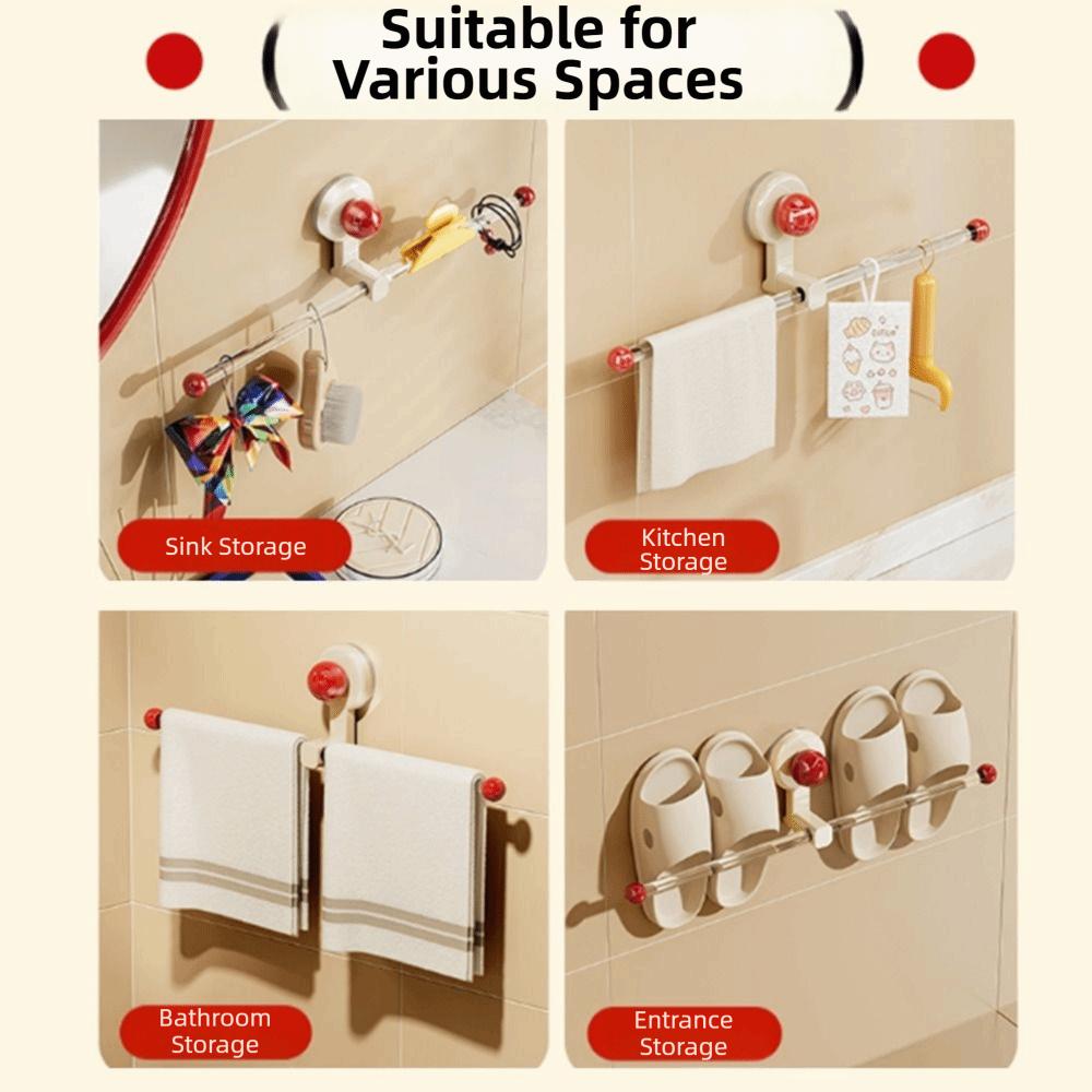 Suction Cup Towel Storage Hook Wall Mounted Hairband Storage Hook Hair Tie Storage Rack  Toilet