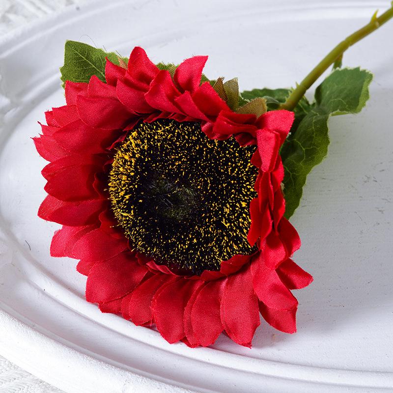 Simulated Sunflower Big Head Home Decoration Window Sill Shop Fake Flowers Silk Picnic Photography Props Vase Flower Bouquet