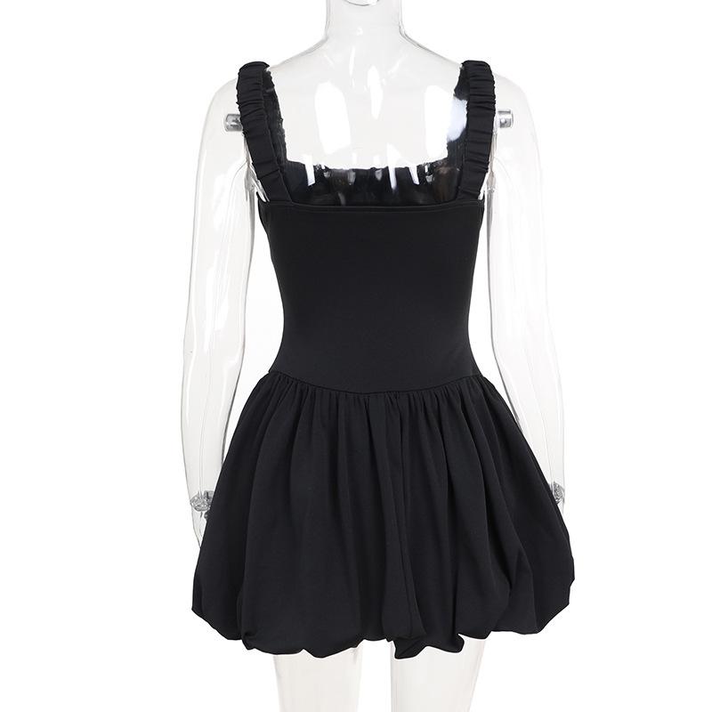 Elegant Satin Corset Mini Dress For Women Ruched Fashion New Spaghetti Strap Sleeveless Backless A-line Club Party Sexy Dress