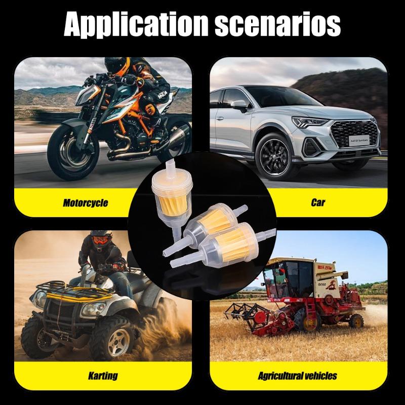 Car Large Gasoline Filter Universal Auto Gasoline Oil Cup Filter Motorcycle Scooter Off-road Vehicle Modification Accessories