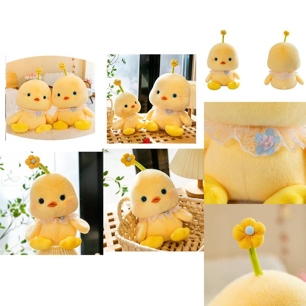 Cute Plush Toy Doll For Children's Birthday Gift Animal Chicken Design Short Plush Material 20cm Height