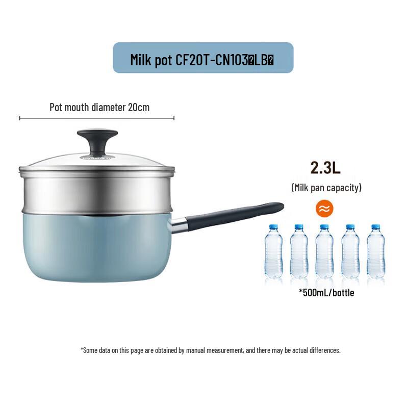Joyoung 20cm Non-stick Milk & Saucepan with Steamer