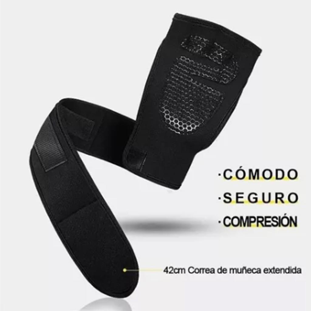 1 pár Černé 4prsté rukavice s chráničem zápěstí Protiskluzové Nárazuvzdorné Vzpěračské Zápěstní Posilovací Rukavice L