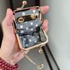 Exquisite Earring Necklace Wallet Luxury Mini Coin Purse Cute Leather Jewelry Storage Box  Gift