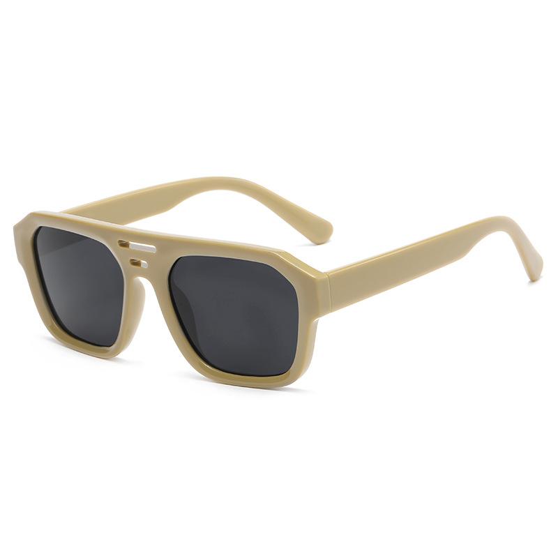 

04075 Trendy Versatile Sunglasses 2023 European And American Punk Modern Retro Big Frame Street Shot Trendy Sunglasses