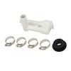 RV Toilet Vacuum Breaker Kit 385316906 Stainless Steel Clamp Sealed Rubber Ring Fit for 110 111 130 131 147 148 149 Toilets