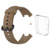 For Redmi Watch 2 Lite Silicone Strap+Case Watchband With Black/Same Color Buckle Wristband and Transparent Watch Shell