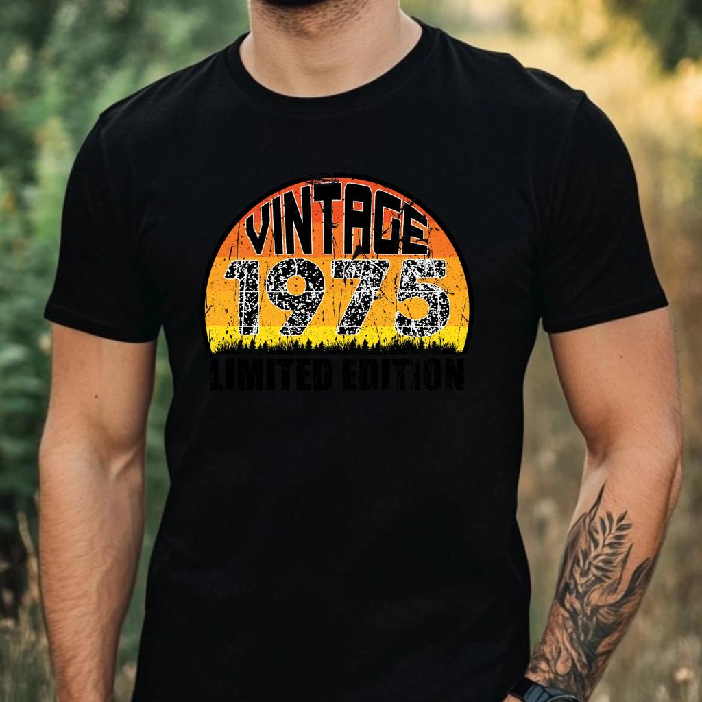 T-Shirt Herren Vintage Motiv Baumwolle Größe XS bis 5XL