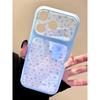 ins Korean floral blue light large window suitable for Apple IP11Promax 2-in-1 mobile phone case 11/11 female 11