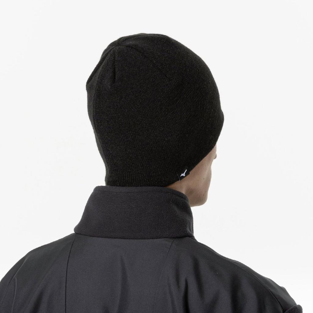 Mizuno MORELIA Knit Beanie Cold Weather One Size Fits Most Cap, Protection, Black, (P2MYB515)