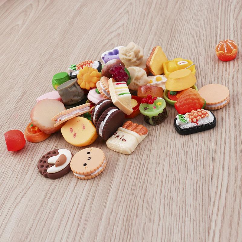 Tusember 10pcs/lot Cute Kawaii Food Charms Eggs Cake Ice Cream Flatbacks for Jewelry Making Earrings Necklace Accessories