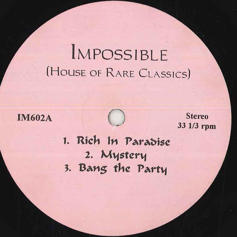 

12inch Record VARIOUS - House Of Rare Classics IM602 US Dance & Electronica Used