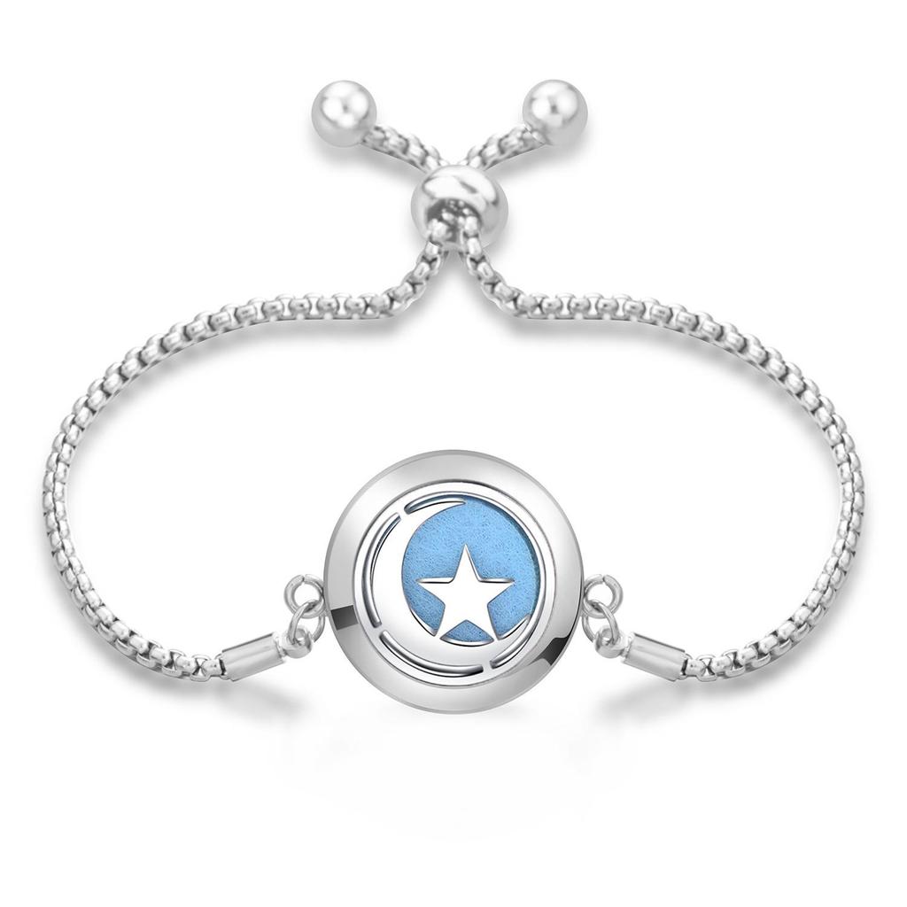 Women's Openable Titanium Steel Essential Oil Diffuser Bracelet