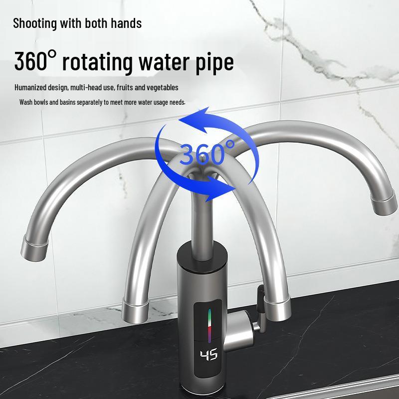Quick-Heating Dual-Use Electric Water Faucet with Digital Display