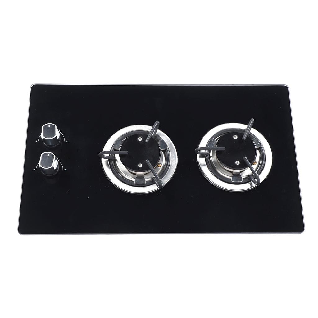 Marine Gas Stove 2 Burner LPG Gas Cook Top Stove Tempered Glass Double Hob 1.8kw for Boat Caravan RV Camper
